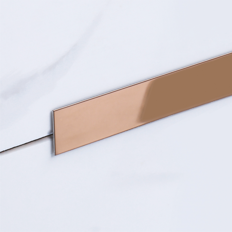 Полоса Нержавеющая сталь Juliano Tile Trim SP117-3S-30W (3000мм) Rose Gold полированная