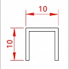 Профиль Juliano Tile Trim SUP10-1B-10H Silver матовый (2440мм)#2